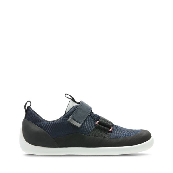 Clarks Boys Play Pioneer Casual Shoes Navy | USA-5946708